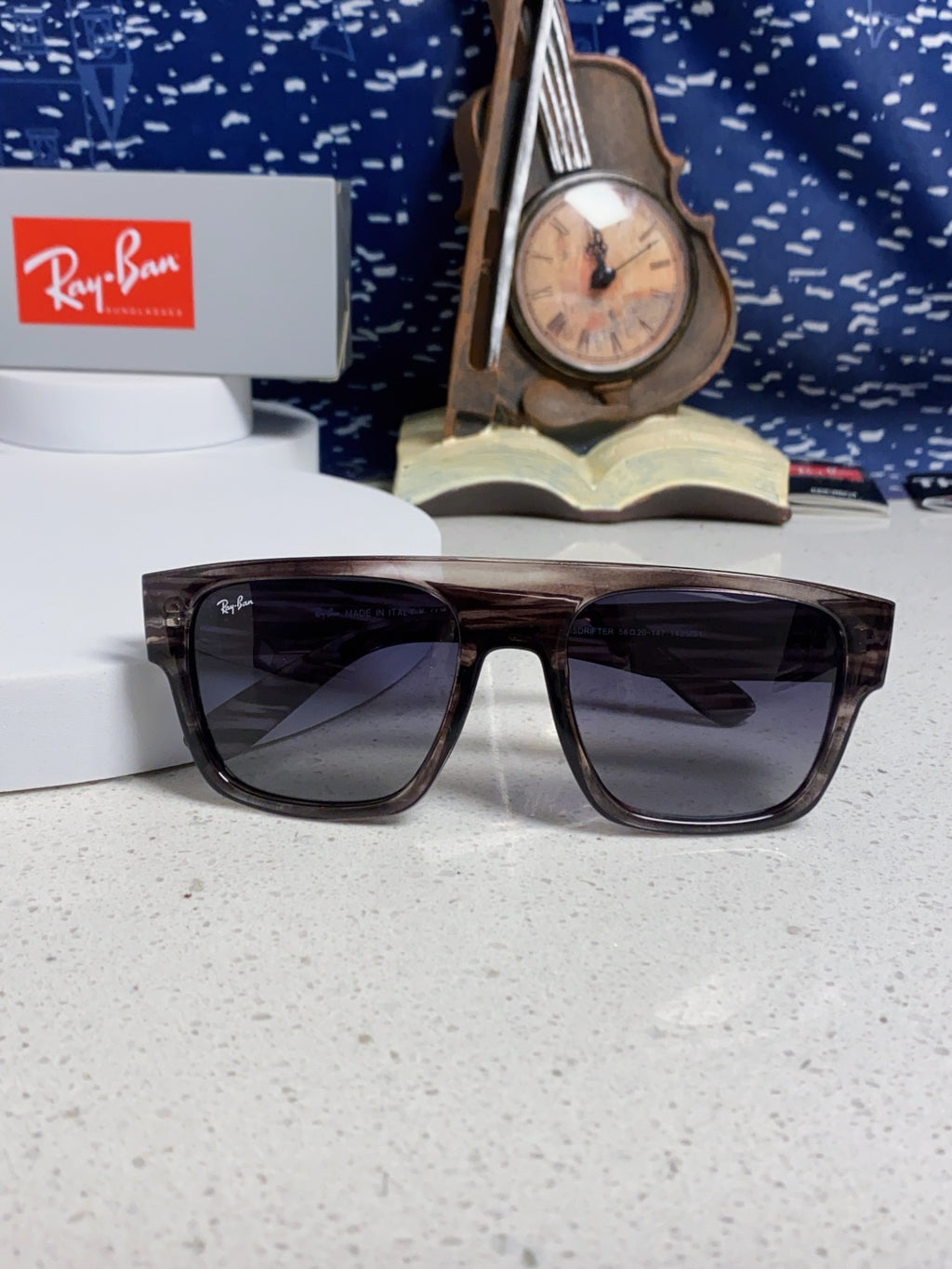 Ray-Ban RB0360 Square Gray Lens Sunglasses for Men & Women - detail image 9