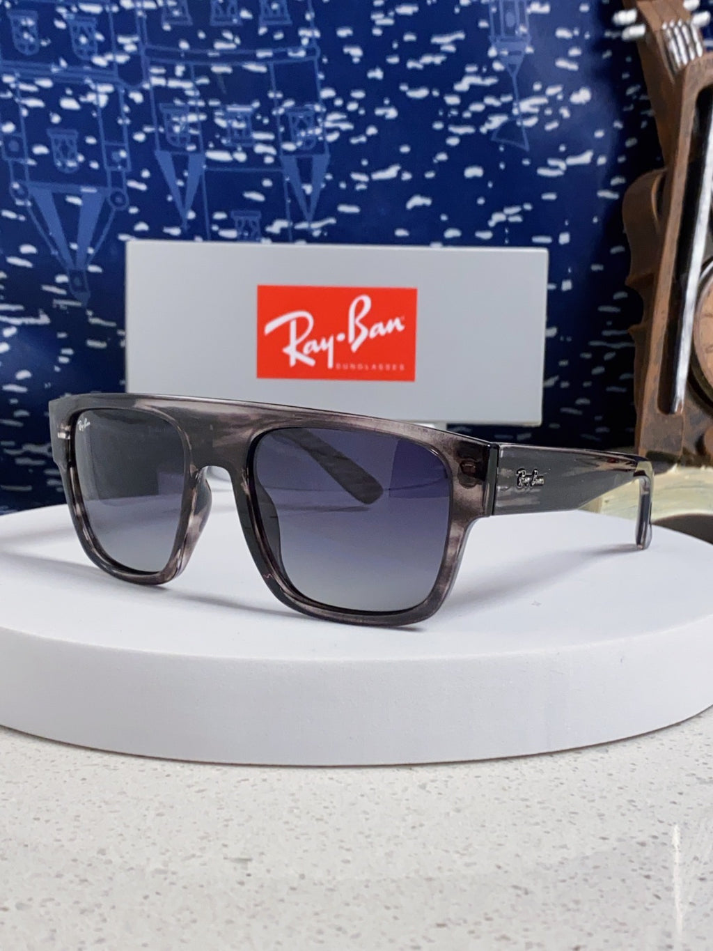 Ray-Ban RB0360 Square Gray Lens Sunglasses for Men & Women