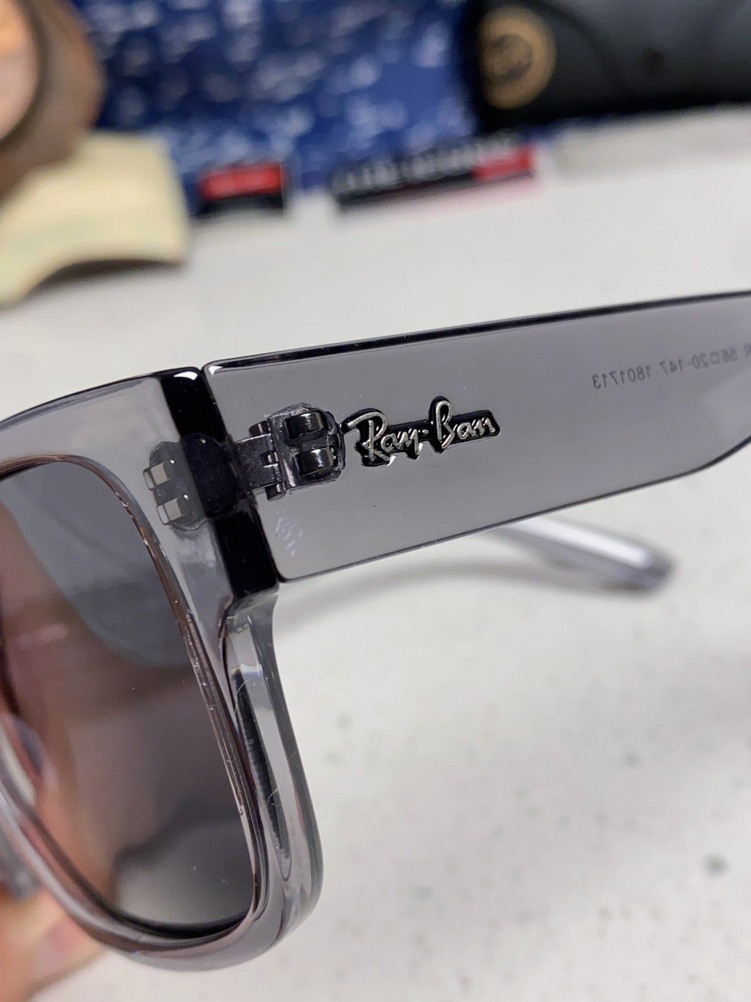 Ray-Ban RB0360 Square Black Lens Sunglasses for Men & Women - 383150 - detail image 7