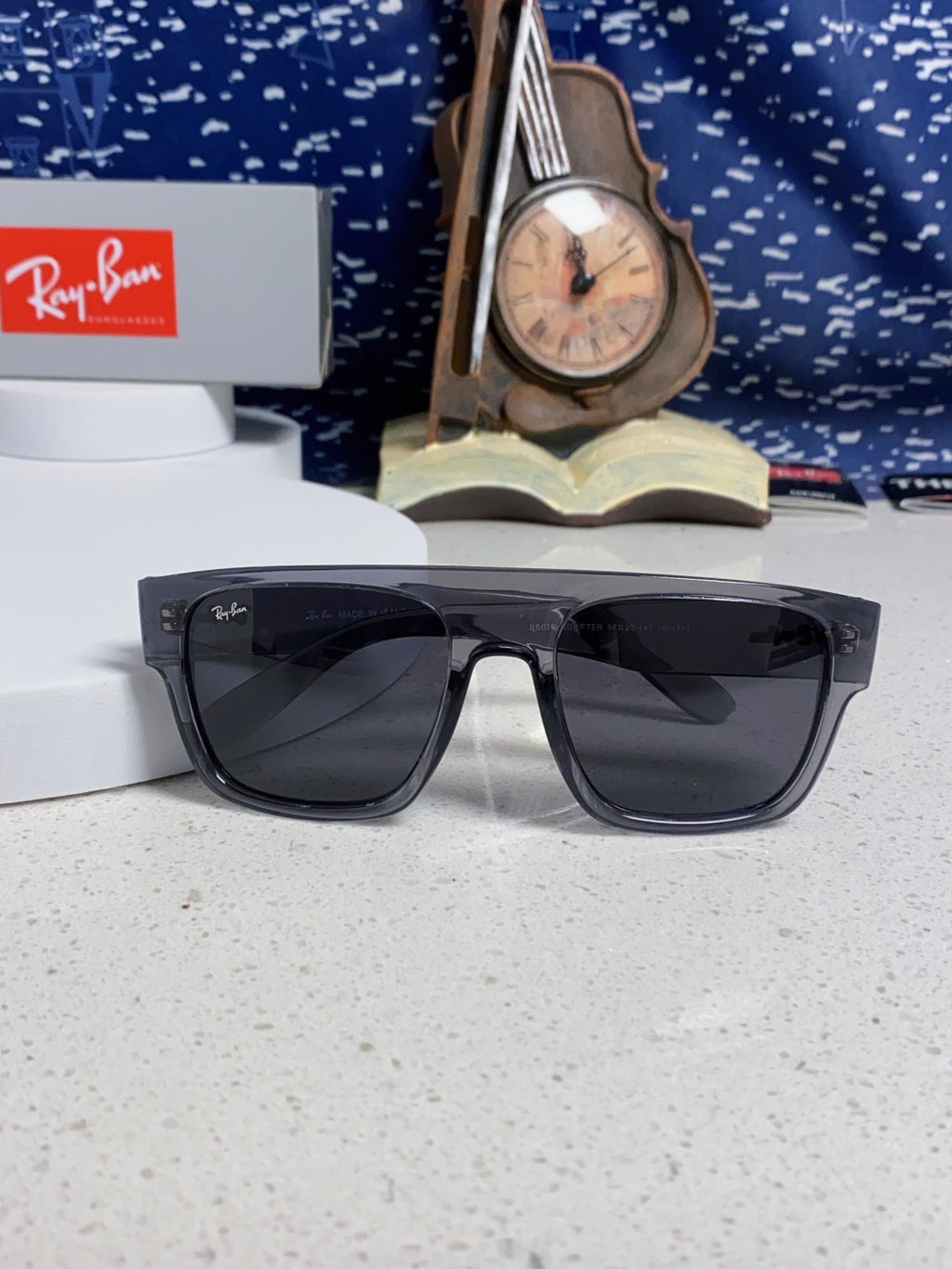 Ray-Ban RB0360 Square Black Lens Sunglasses for Men & Women - 383150 - detail image 9