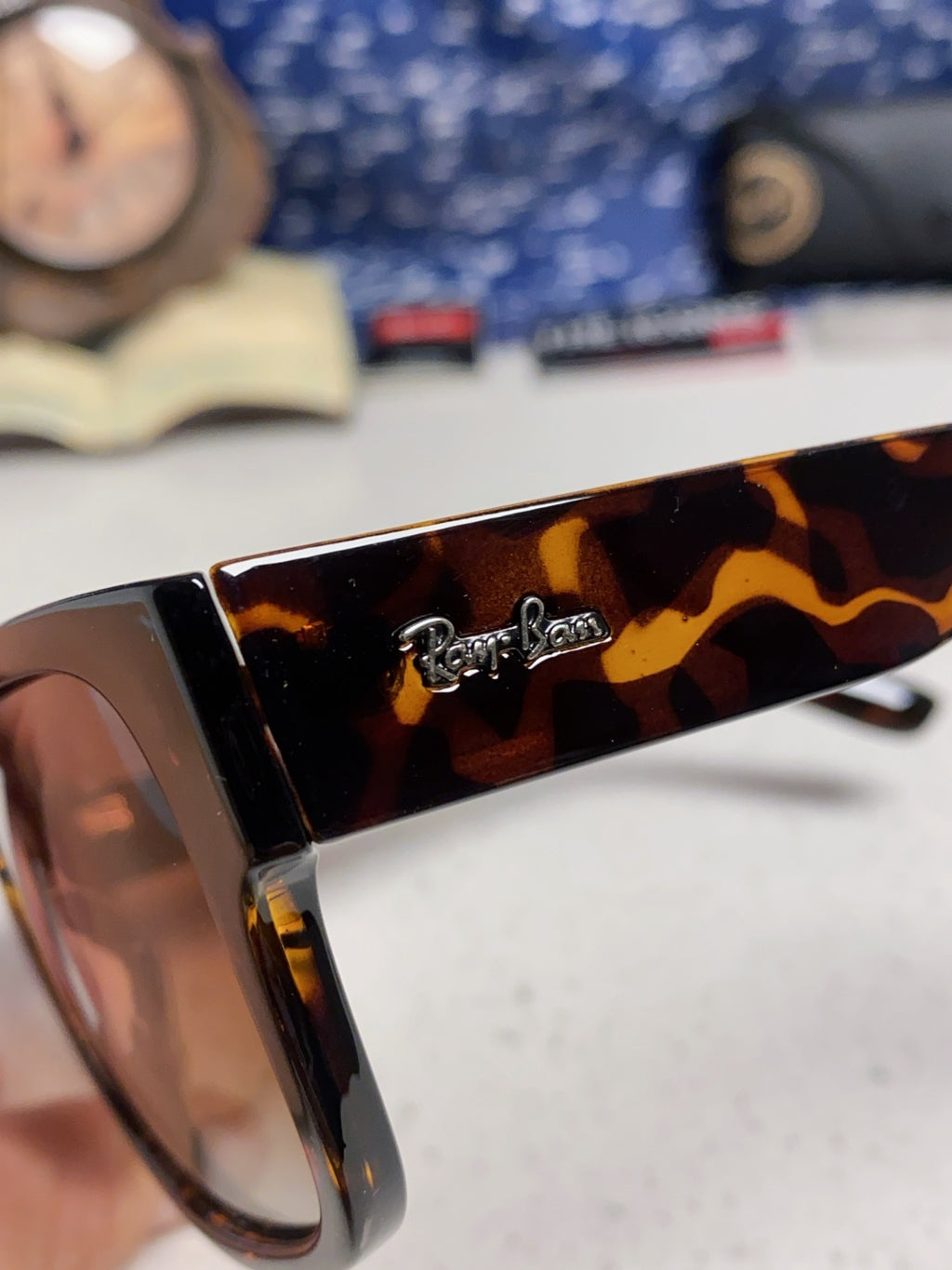 Ray-Ban RB0360 Square Red Lens Sunglasses for Men & Women - detail image 7