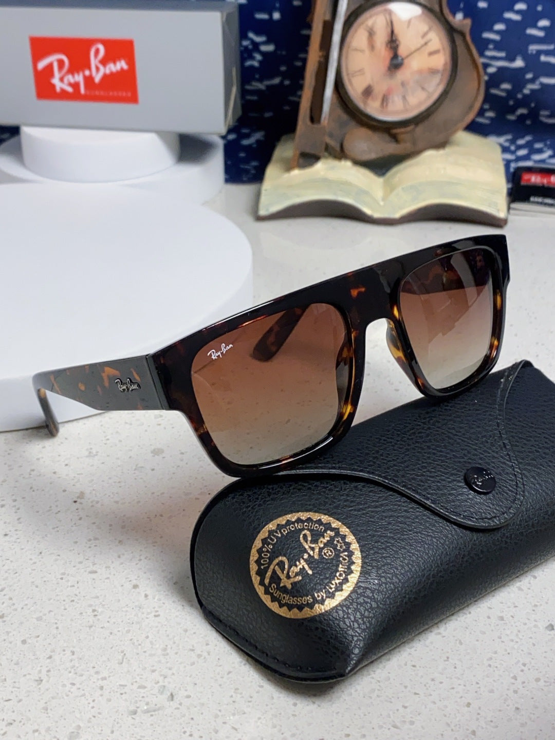 Ray-Ban RB0360 Square Red Lens Sunglasses for Men & Women - detail image 10