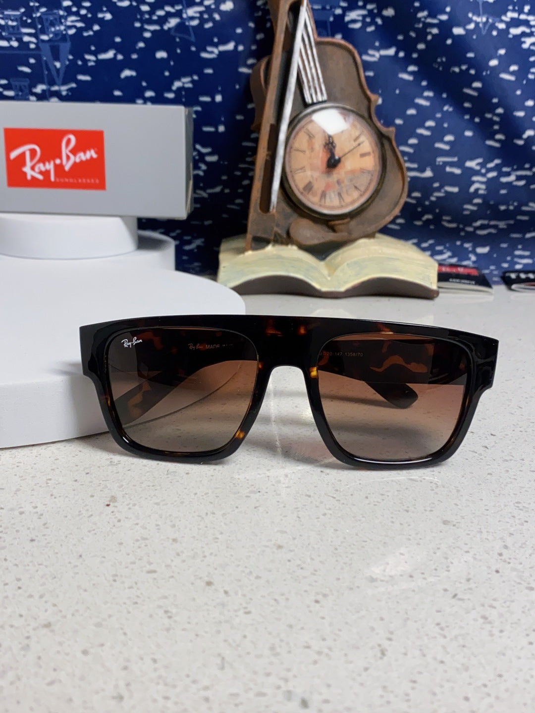 Ray-Ban RB0360 Square Red Lens Sunglasses for Men & Women - detail image 9