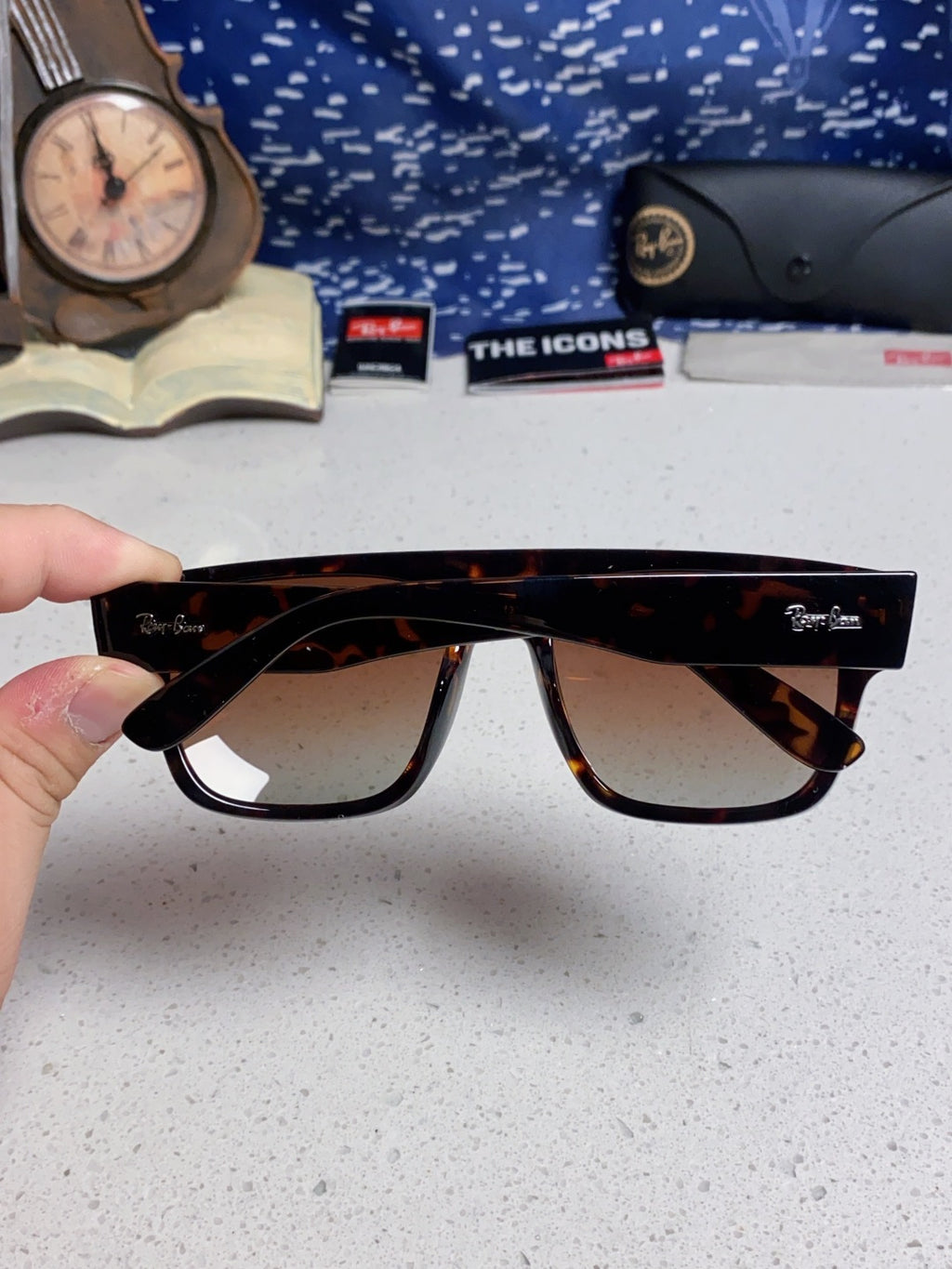 Ray-Ban RB0360 Square Red Lens Sunglasses for Men & Women - detail image 5