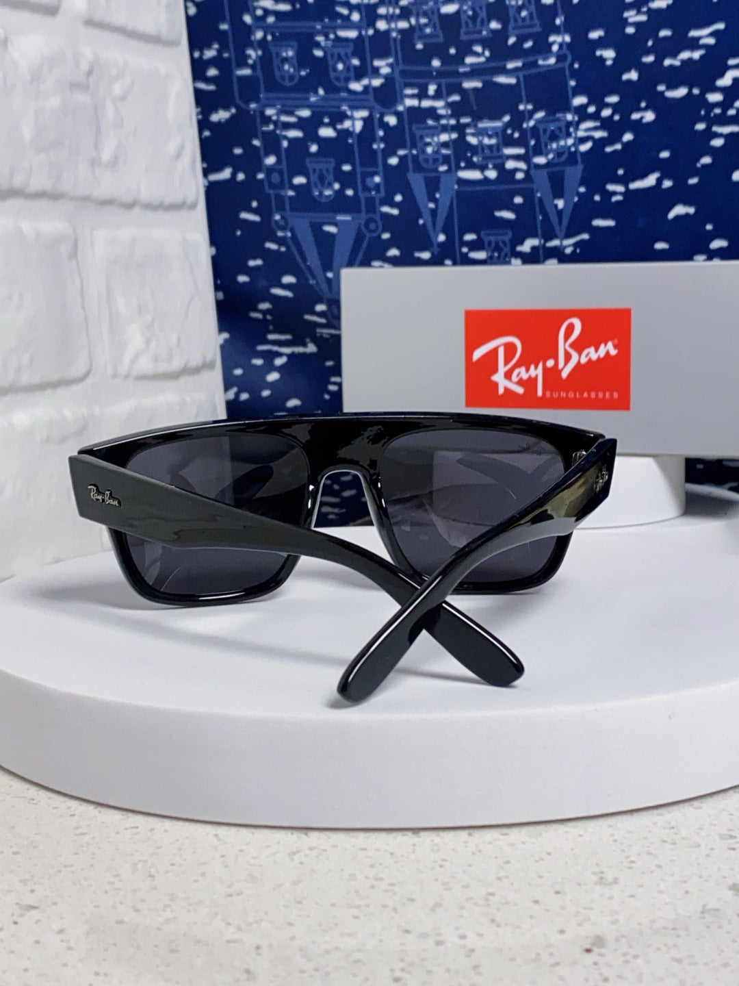 Ray-Ban RB0360 Square Black Lens Sunglasses for Men & Women - detail image 3