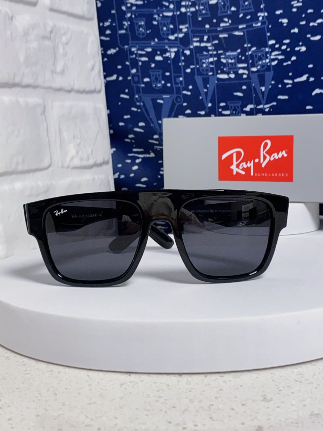 Ray-Ban RB0360 Square Black Lens Sunglasses for Men & Women - detail image 2