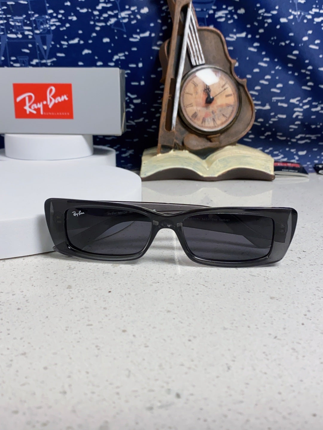 Ray-Ban RB4425 Square Black Lens Sunglasses for Men & Women - 383164 - detail image 8