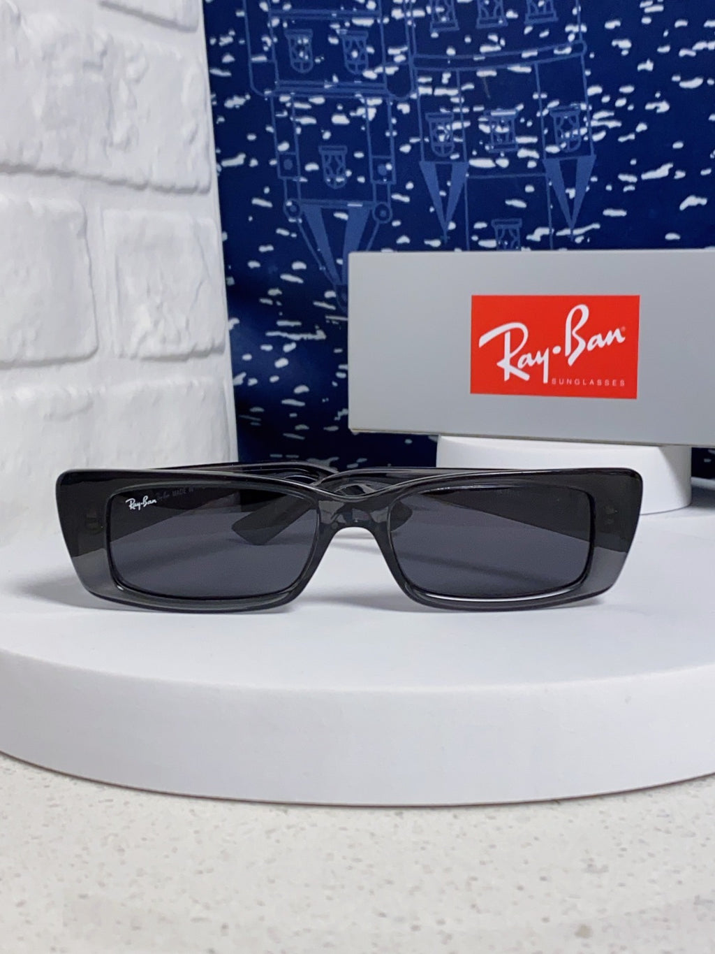 Ray-Ban RB4425 Square Black Lens Sunglasses for Men & Women - 383164