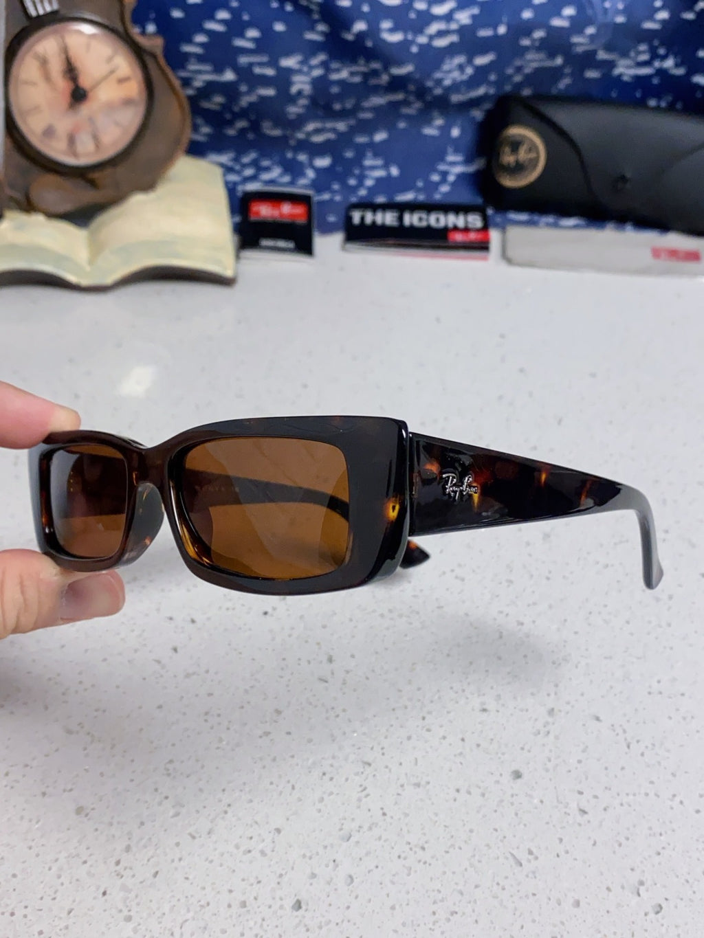 Ray-Ban RB4425 Square Brown Lens Sunglasses for Men & Women - 383165 - detail image 6