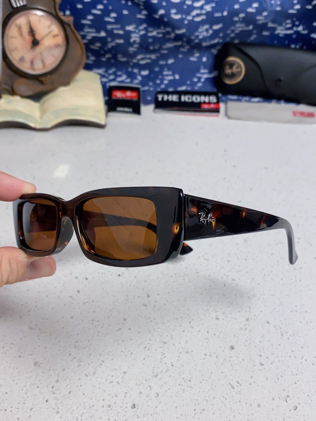Ray-Ban RB4425 Square Brown Lens Sunglasses for Men & Women - 383165 - detail image 6