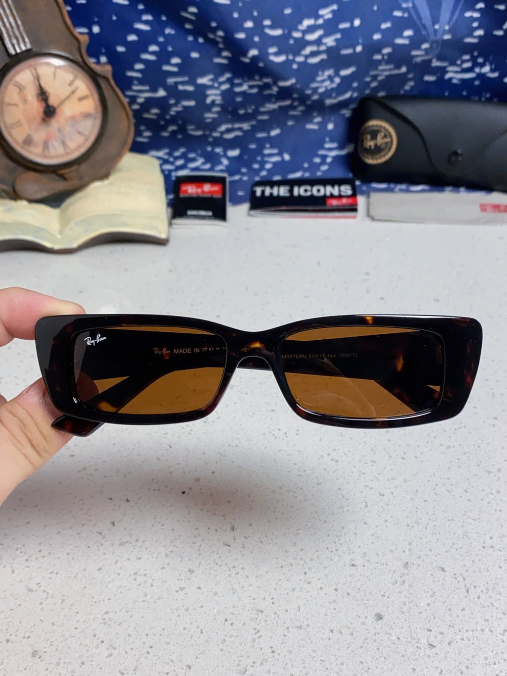 Ray-Ban RB4425 Square Brown Lens Sunglasses for Men & Women - 383165 - detail image 4