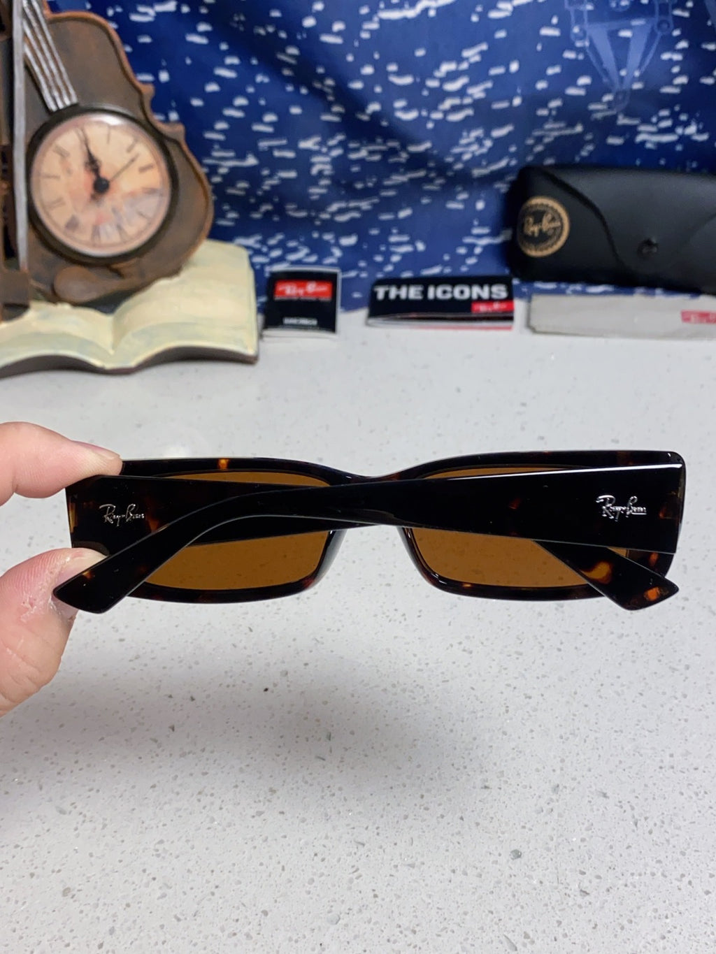 Ray-Ban RB4425 Square Brown Lens Sunglasses for Men & Women - 383165 - detail image 5