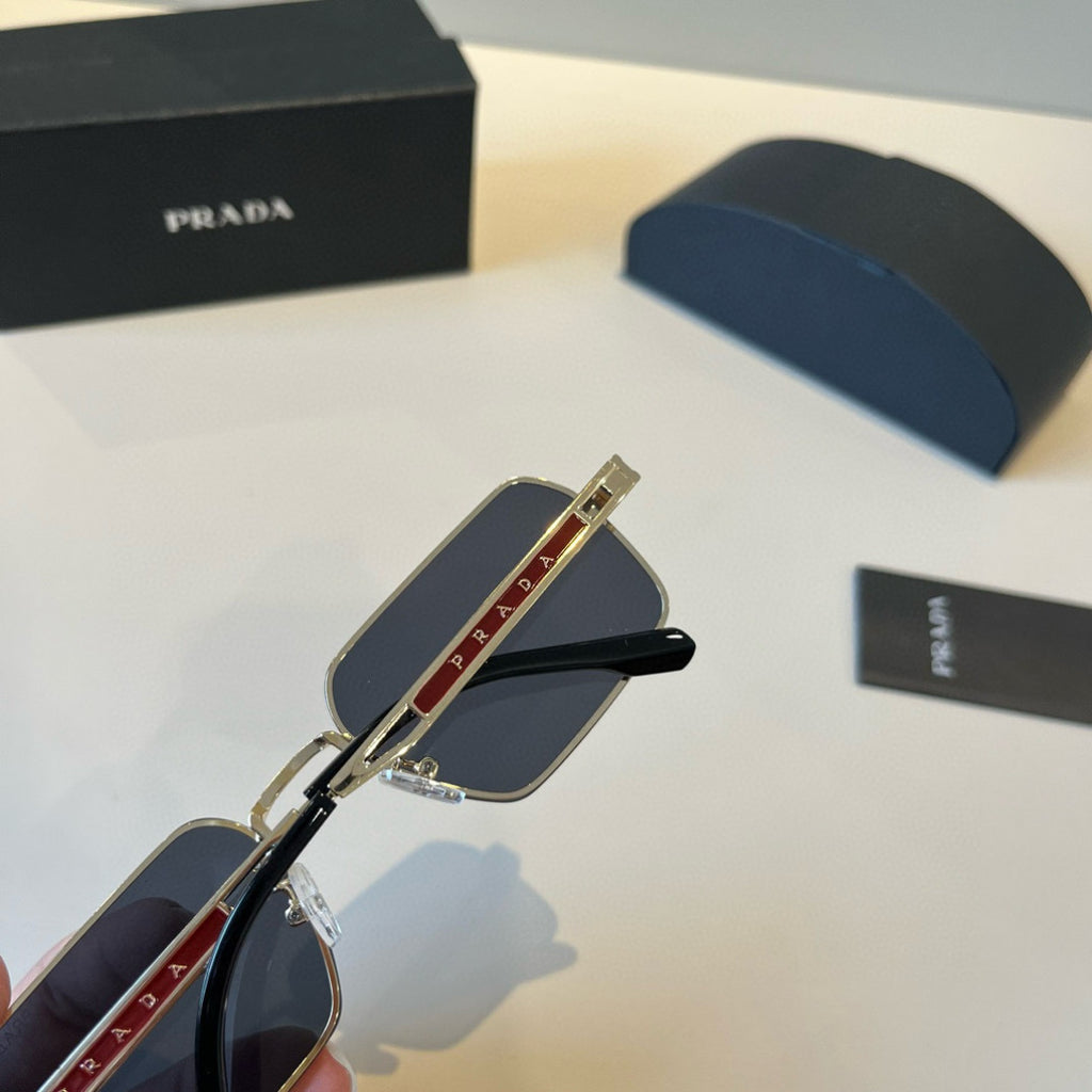 Prada Polarized Fashion Silver Lens Sunglasses for Men - 382718 - detail image 7