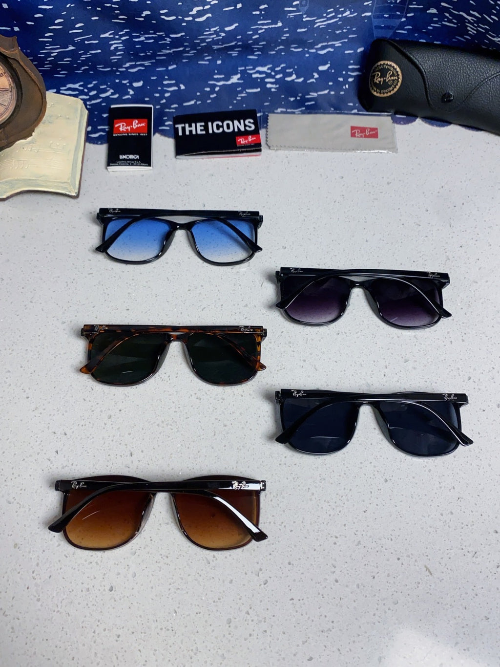 Ray-Ban RB1141 Oversized Brown Lens Sunglasses for Men & Women - detail image 11