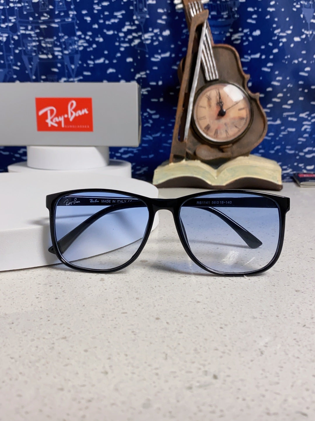 Ray-Ban RB1141 Oversized Blue Lens Sunglasses for Men & Women - 399488 - detail image 9