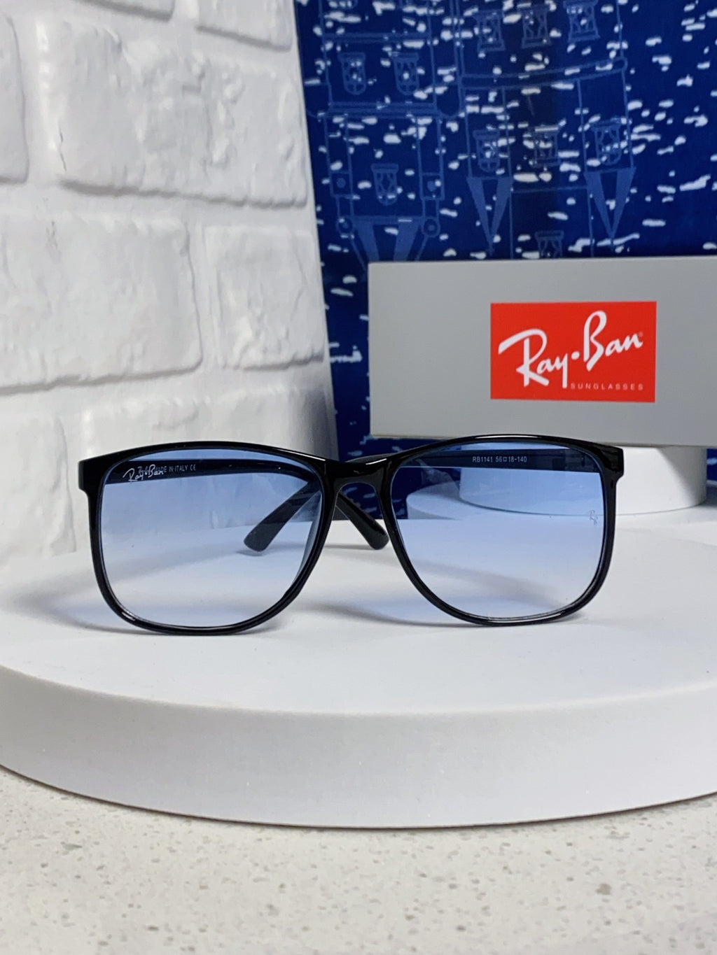 Ray-Ban RB1141 Oversized Blue Lens Sunglasses for Men & Women - 158723 - detail image 2