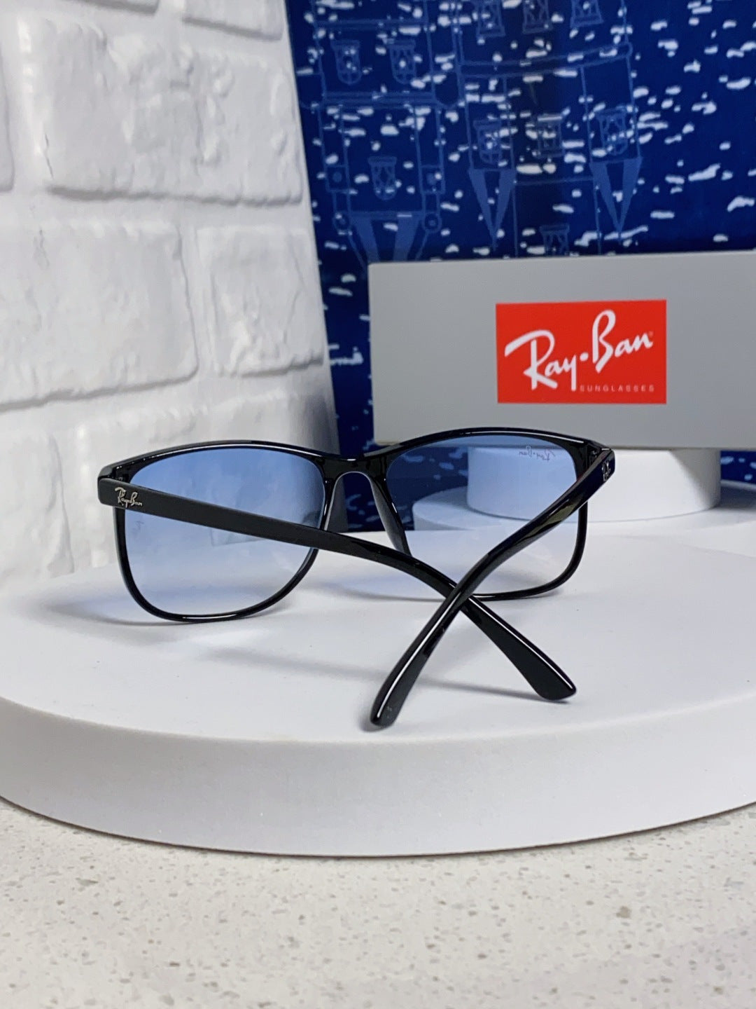 Ray-Ban RB1141 Oversized Blue Lens Sunglasses for Men & Women - 399488 - detail image 3