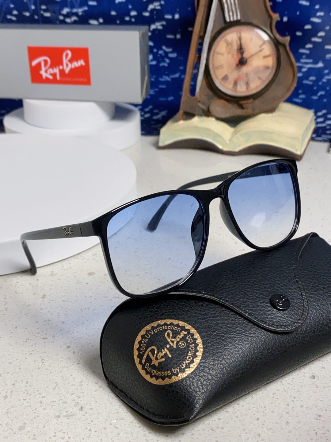 Ray-Ban RB1141 Oversized Blue Lens Sunglasses for Men & Women - 399488 - detail image 10