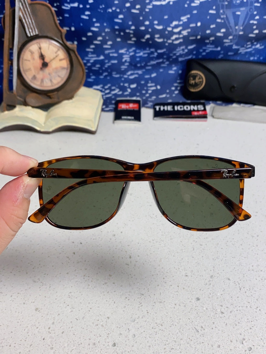 Ray-Ban RB1141 Oversized Black Lens Sunglasses for Men & Women - 399489 - detail image 5