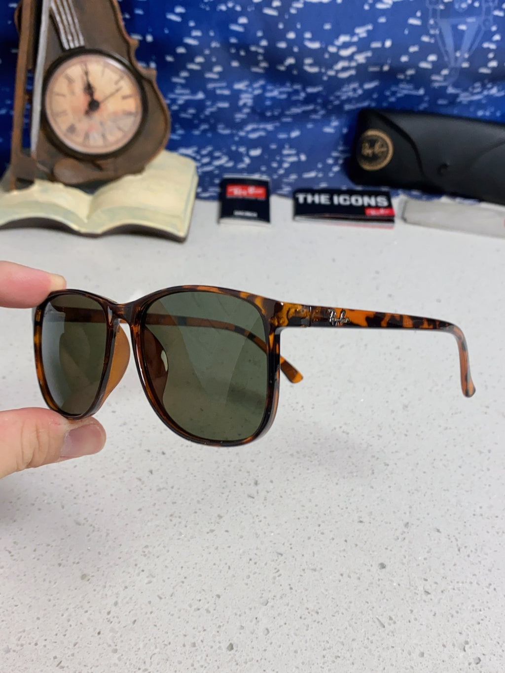 Ray-Ban RB1141 Oversized Black Lens Sunglasses for Men & Women - 158724 - detail image 6