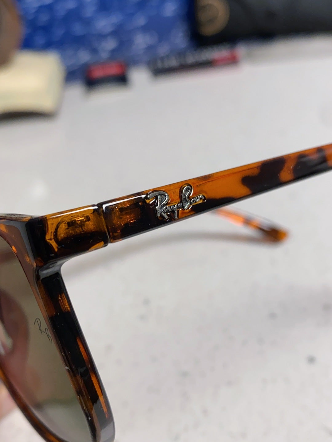 Ray-Ban RB1141 Oversized Black Lens Sunglasses for Men & Women - 158724 - detail image 7