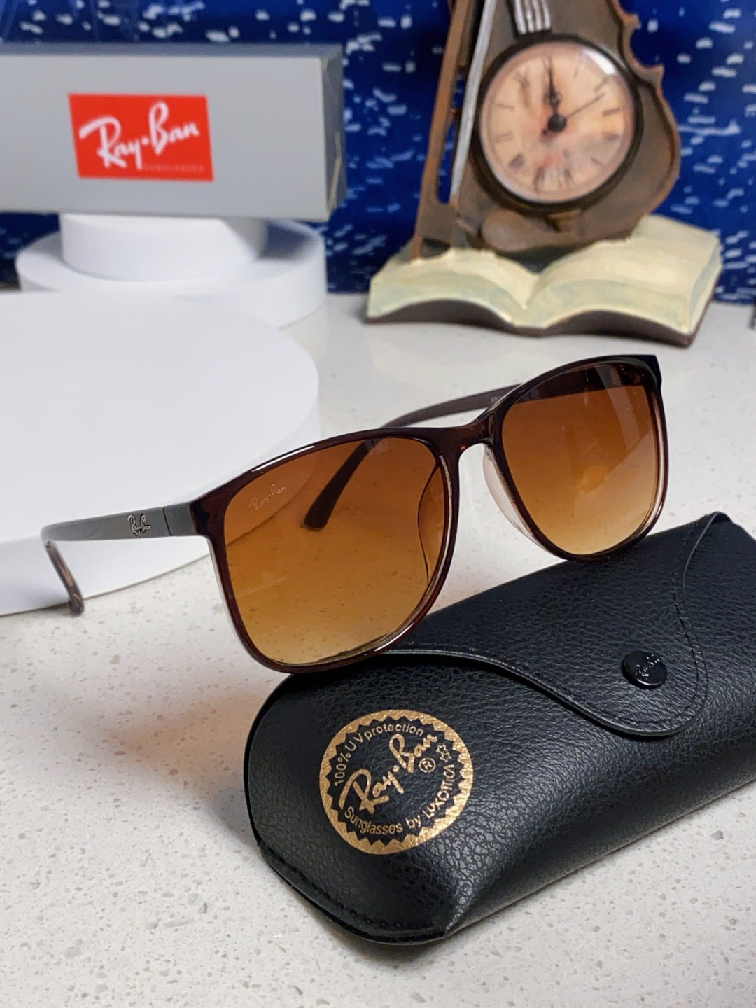 Ray-Ban RB1141 Oversized Brown Lens Sunglasses for Men & Women - detail image 10