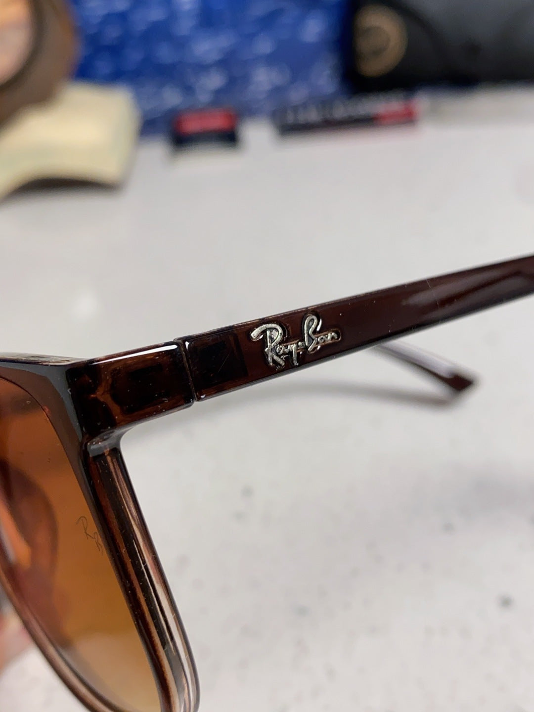 Ray-Ban RB1141 Oversized Brown Lens Sunglasses for Men & Women - detail image 7