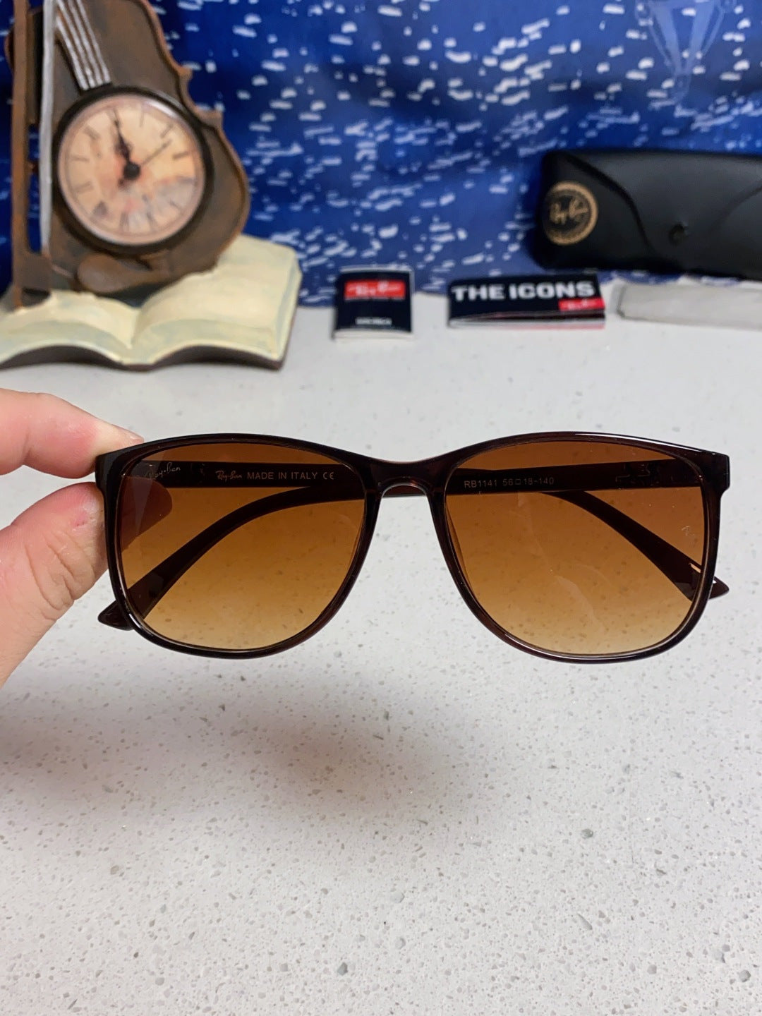 Ray-Ban RB1141 Oversized Brown Lens Sunglasses for Men & Women - 158725 - detail image 4