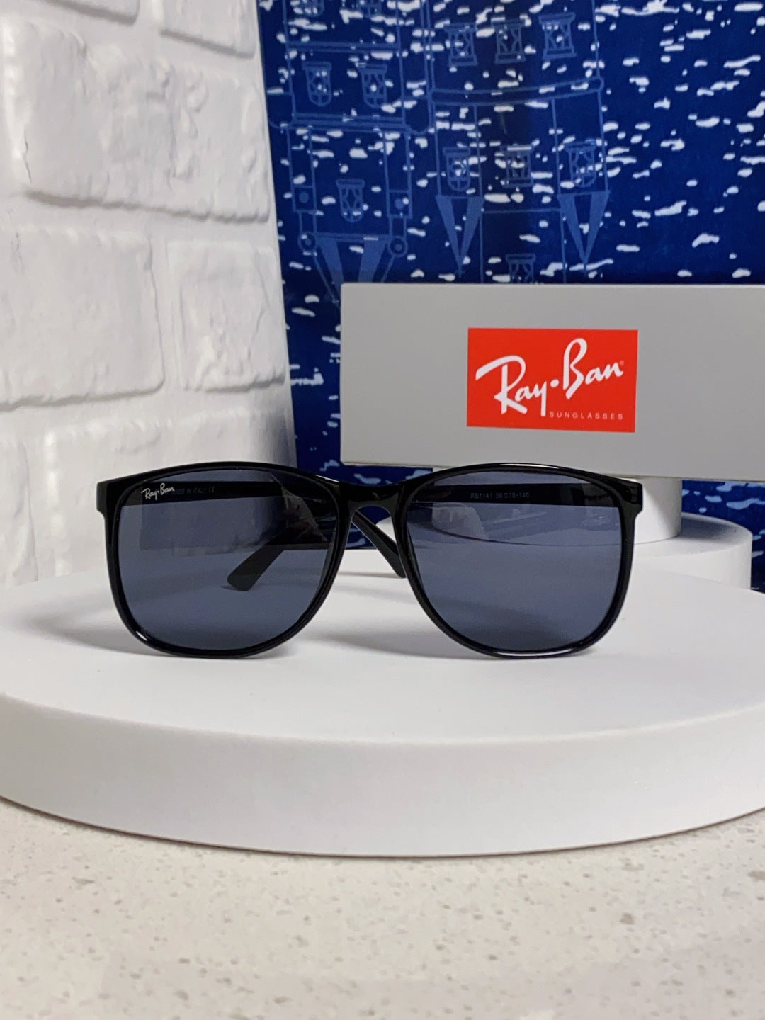 Ray-Ban RB1141 Oversized Blue Lens Sunglasses for Men & Women - detail image 2