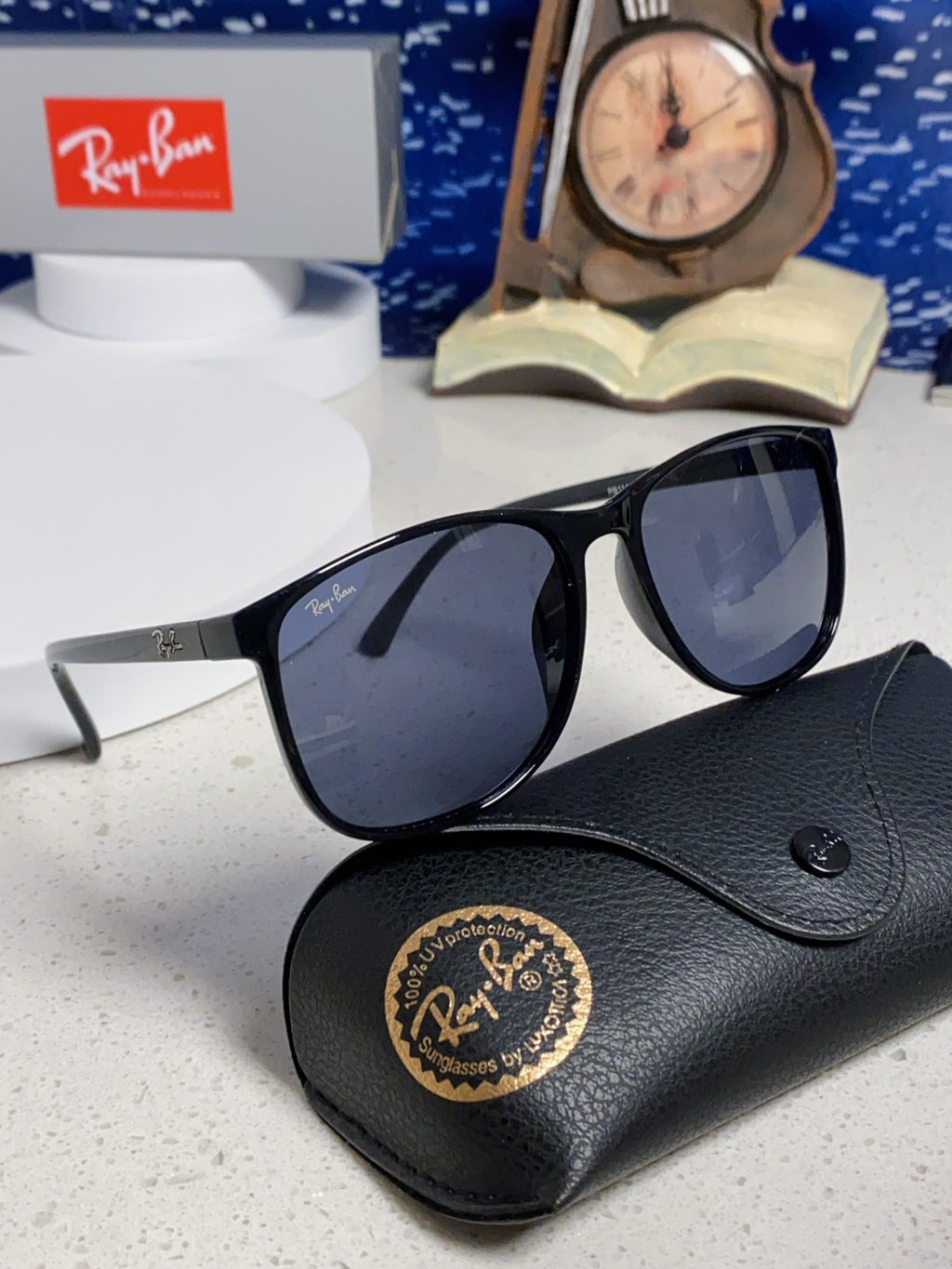 Ray-Ban RB1141 Oversized Blue Lens Sunglasses for Men & Women - 158727 - detail image 10