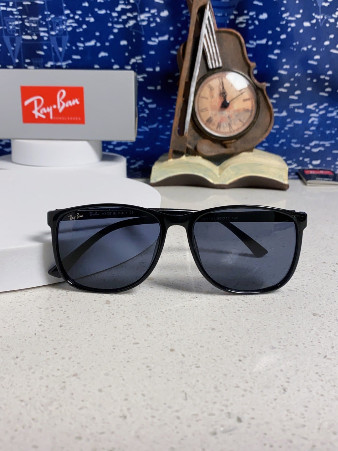 Ray-Ban RB1141 Oversized Blue Lens Sunglasses for Men & Women - detail image 9
