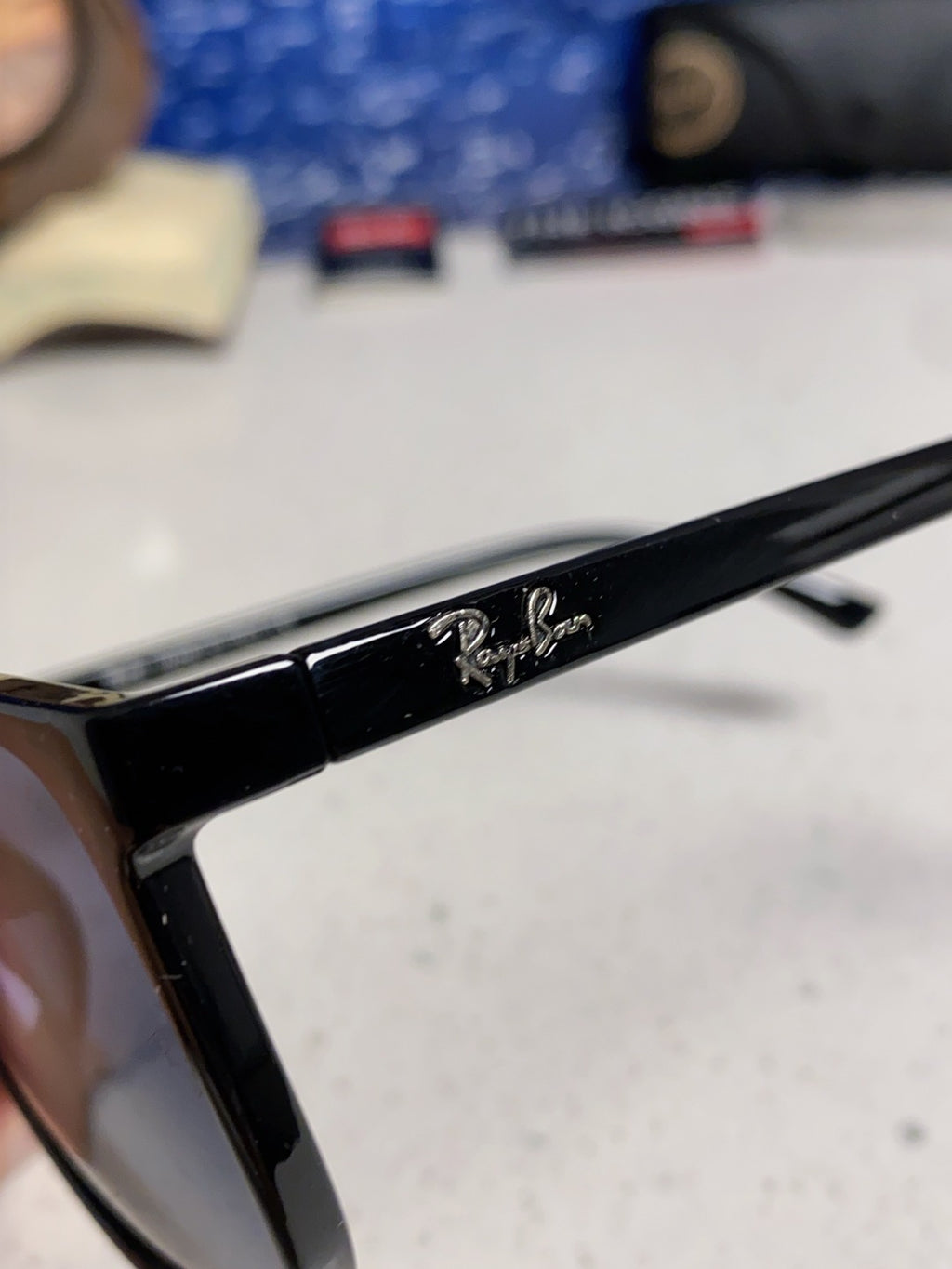 Ray-Ban RB1141 Oversized Blue Lens Sunglasses for Men & Women - 158727 - detail image 7