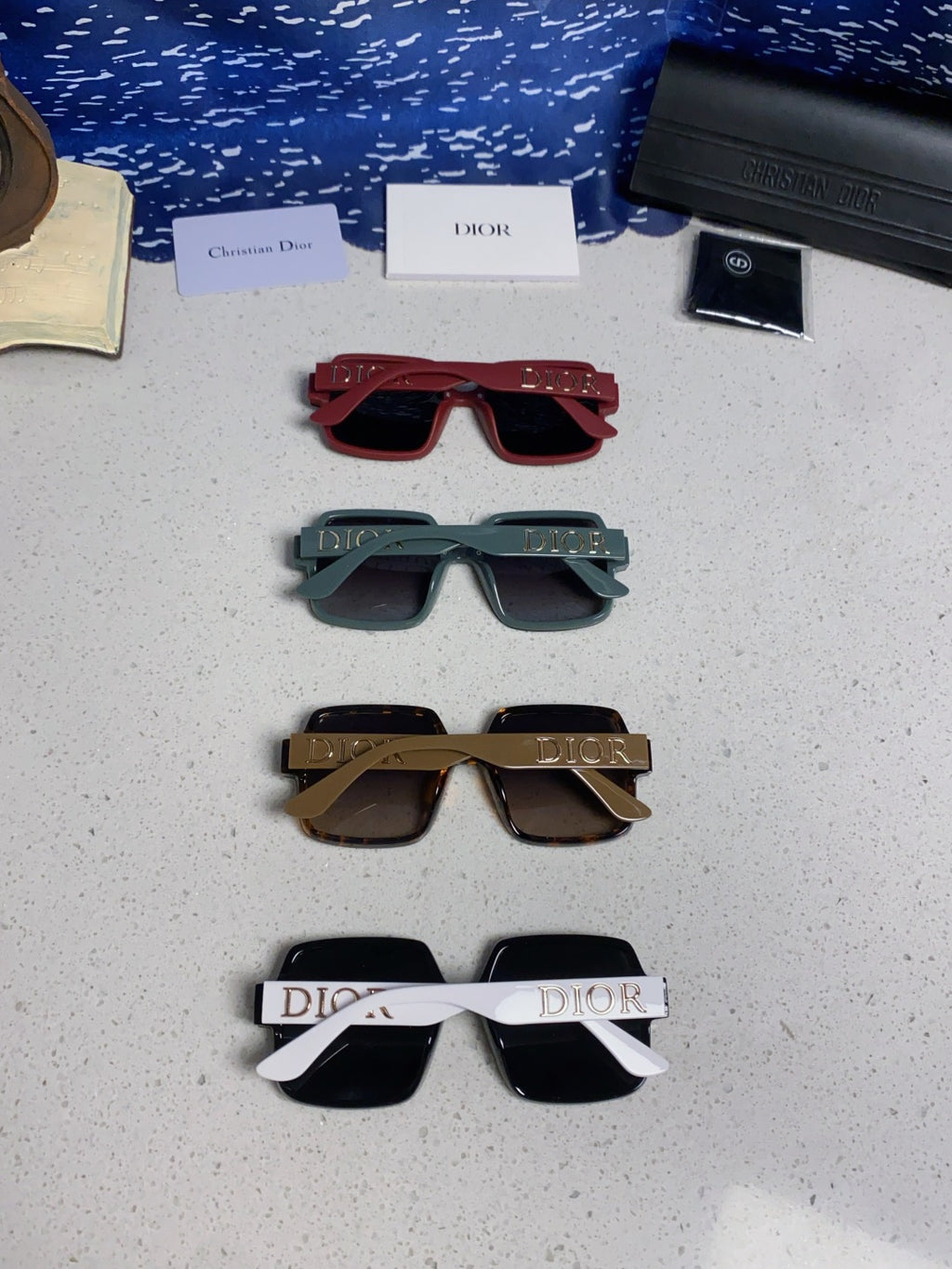 Dior Square Black Lens Sunglasses for Men & Women - 398773 - detail image 11