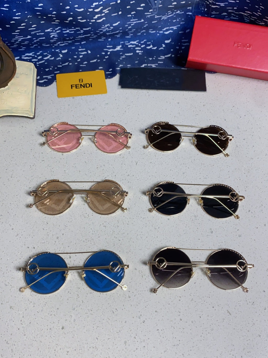 Fendi Round Brown Lens Sunglasses for Men & Women - detail image 10