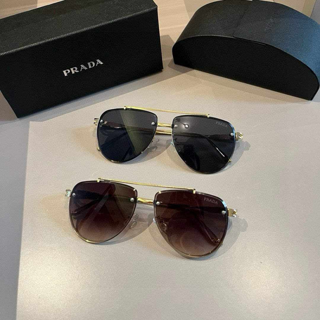 Prada Polarized Fashion Gold Lens Sunglasses for Men - 372120 - detail image 9