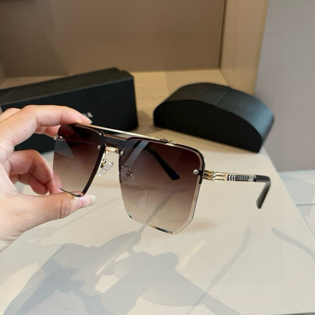 Prada Polarized Fashion Brown Lens Sunglasses for Men - 372121 - detail image 4