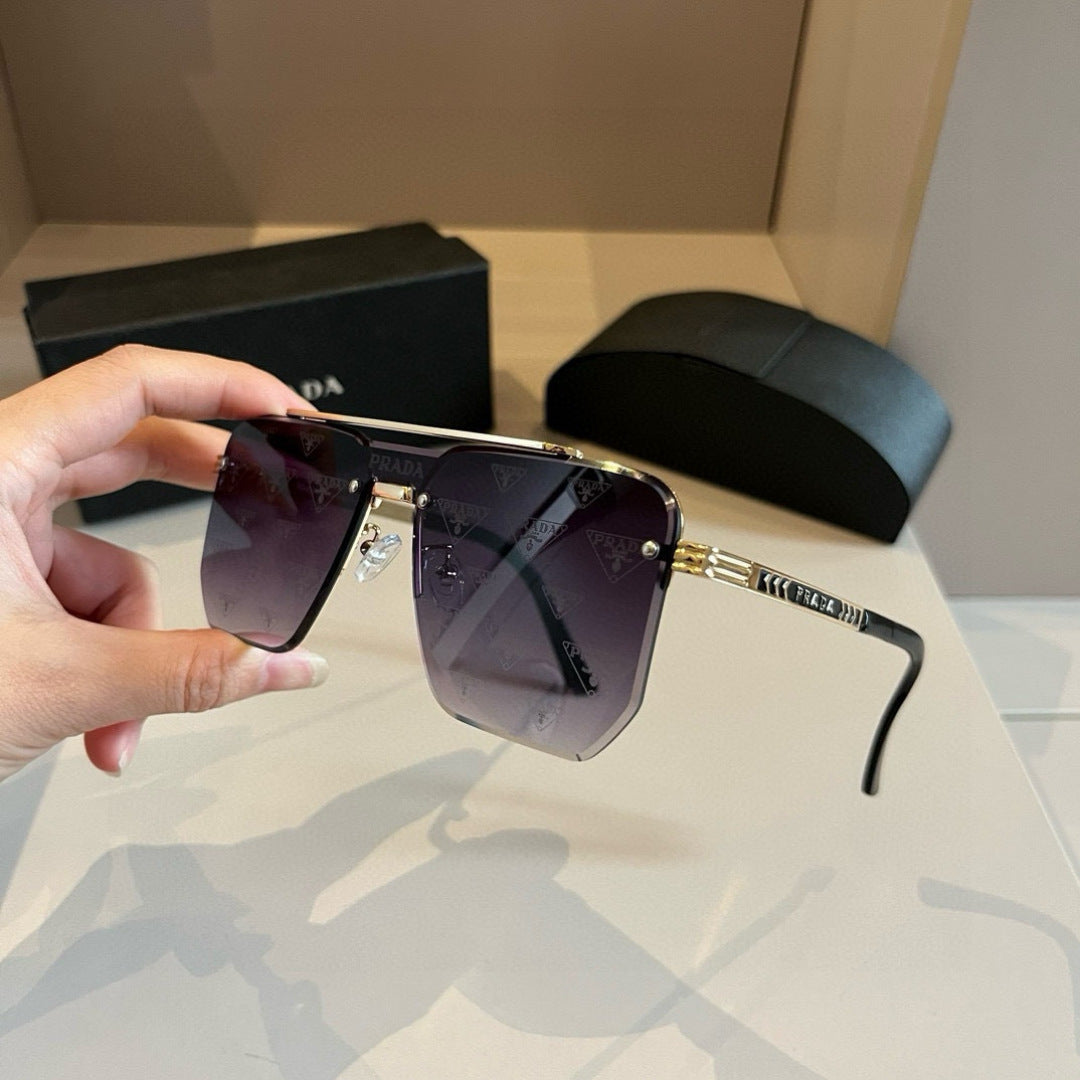 Prada Polarized Fashion Gold Lens Sunglasses for Men - 372122 - detail image 4