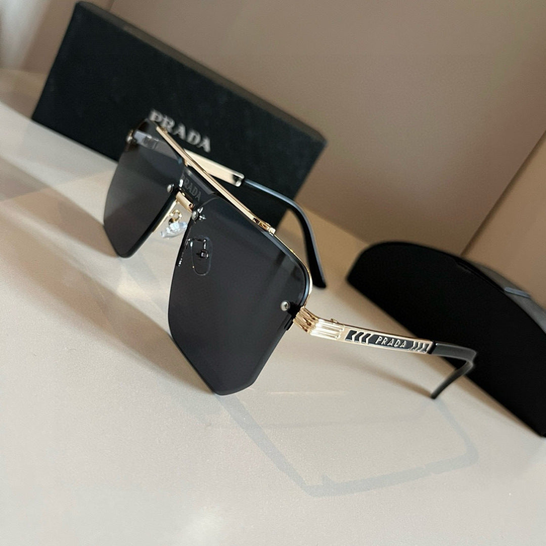 Prada Polarized Fashion Gold Lens Sunglasses for Men - 372123 - detail image 2