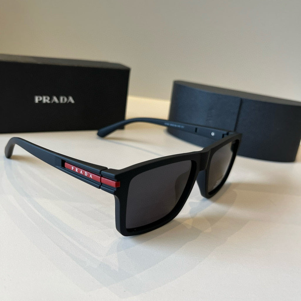 Prada Fashion Black Lens Sunglasses for Men & Women - 372098