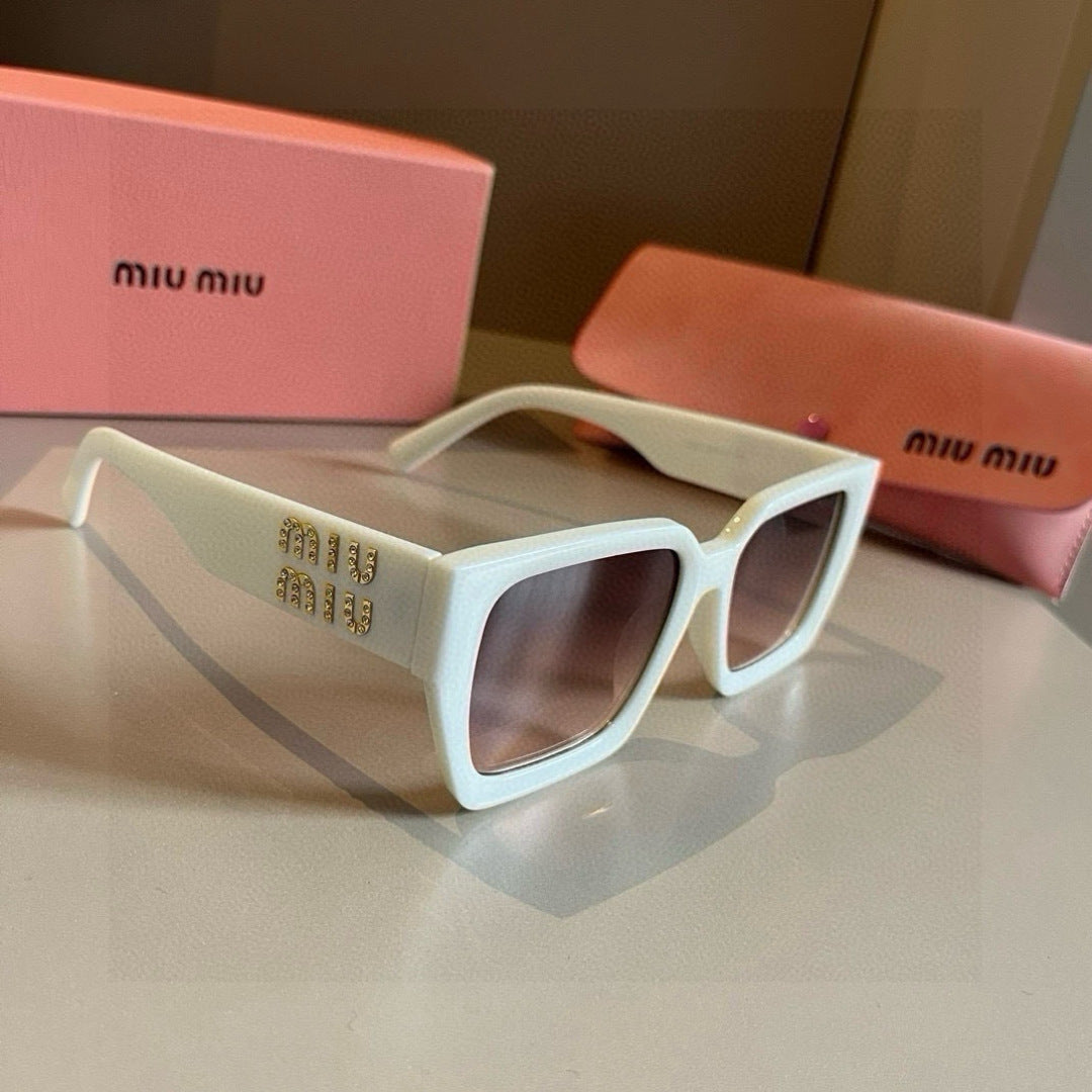 Miu Miu SMUO7S Square Brown Lens Sunglasses for Men & Women - 432586