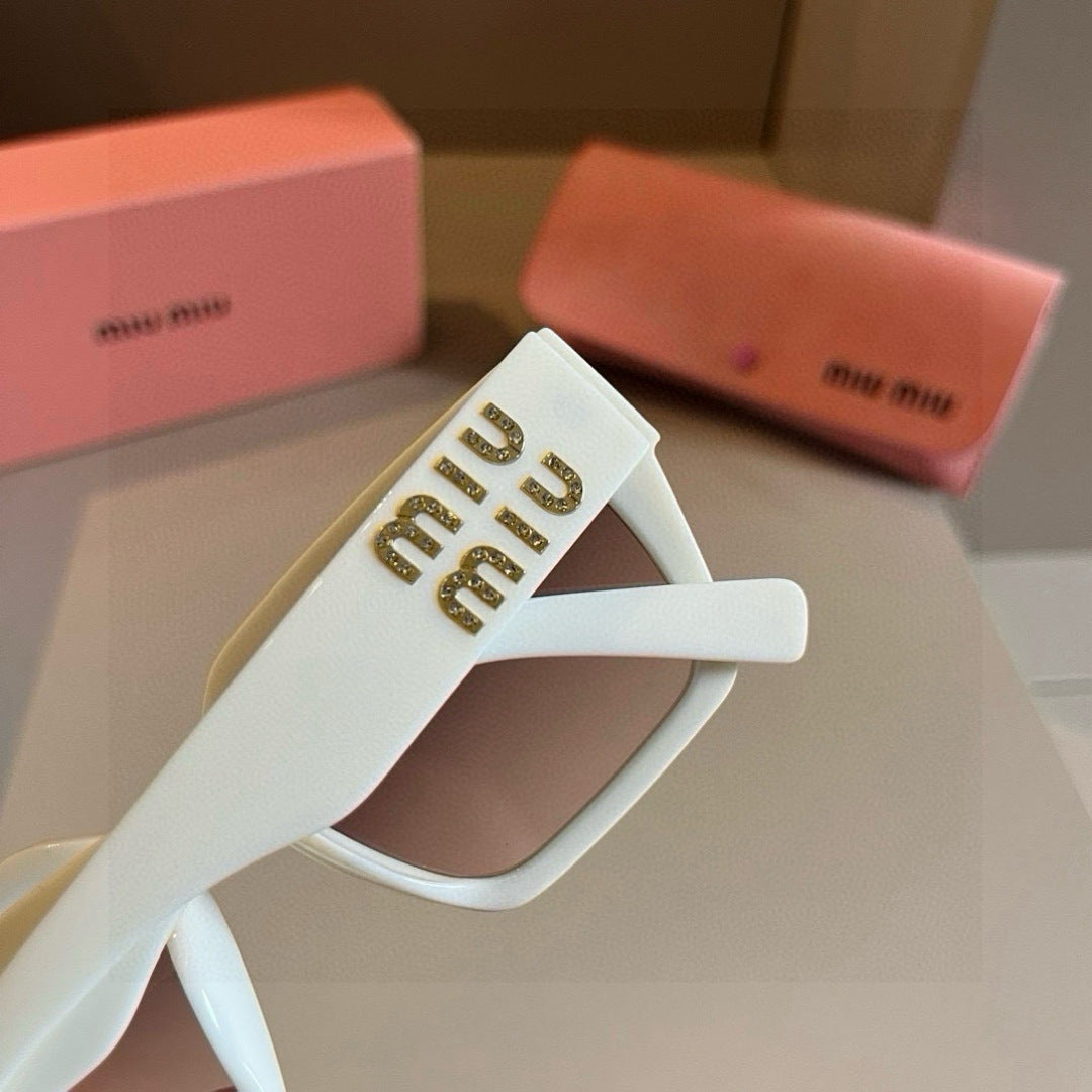 Miu Miu SMUO7S Square Brown Lens Sunglasses for Men & Women - 432586 - detail image 6