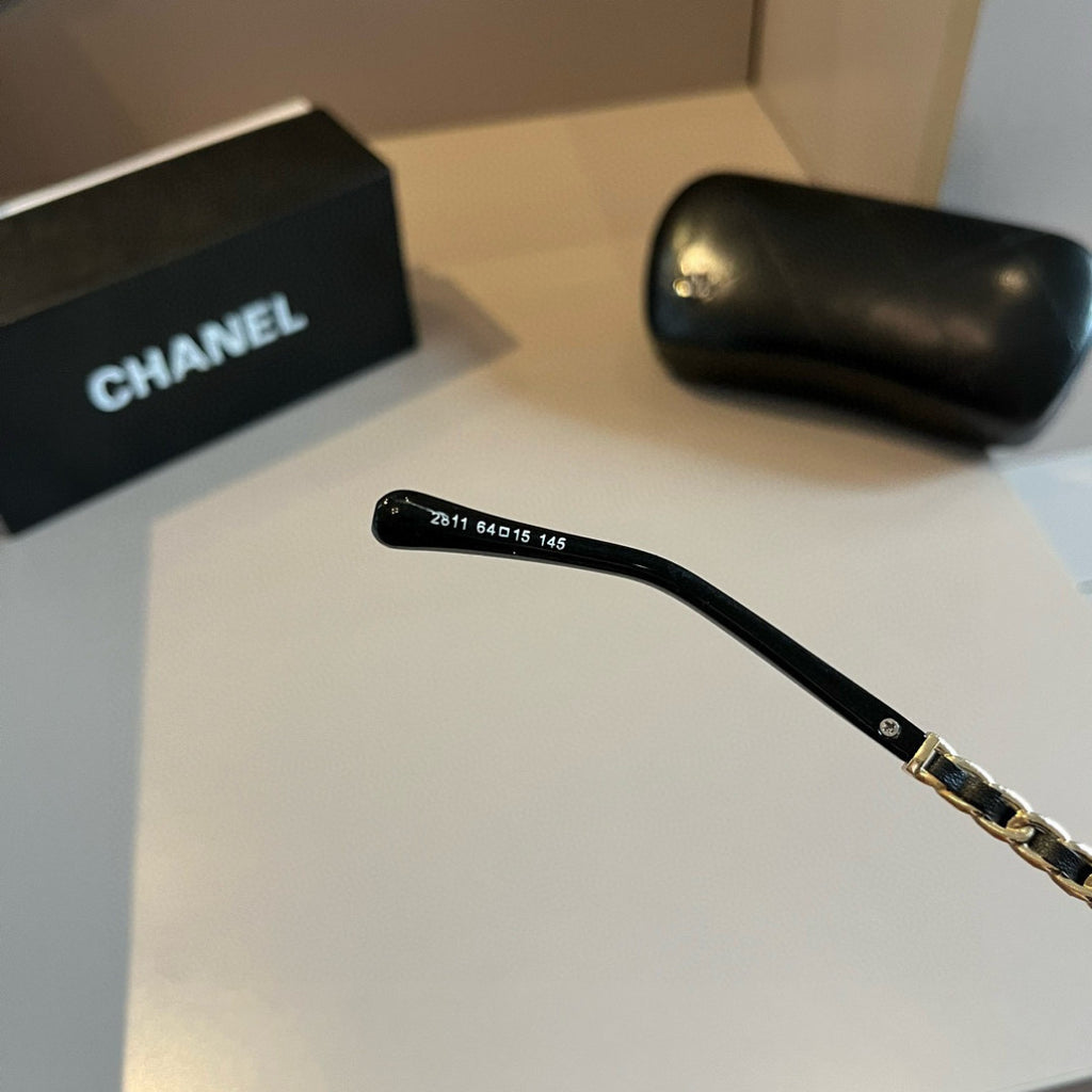 Chanel Oversized Gold Lens Sunglasses for Men & Women - 867043 - detail image 10
