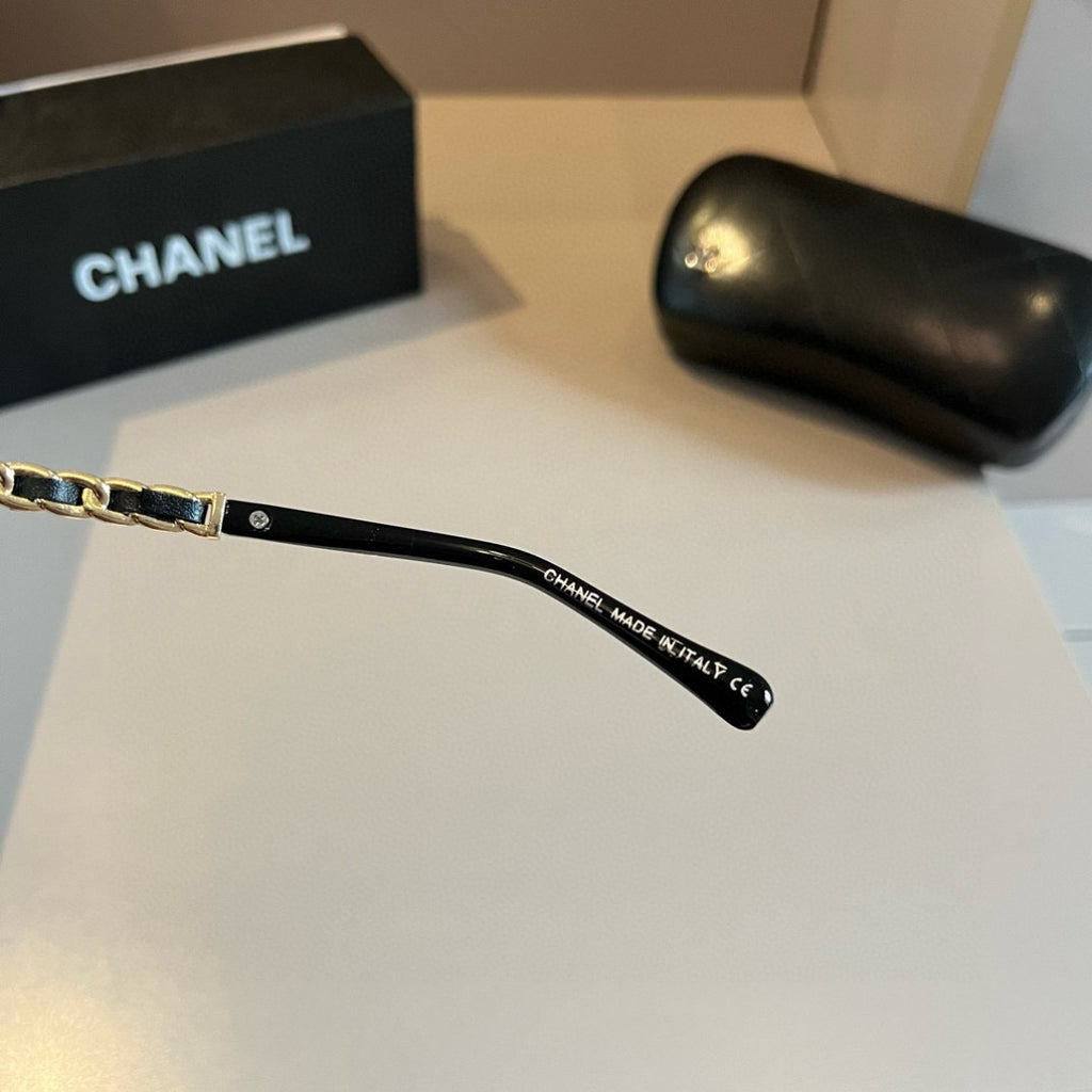 Chanel Oversized Gold Lens Sunglasses for Men & Women - 867043 - detail image 9