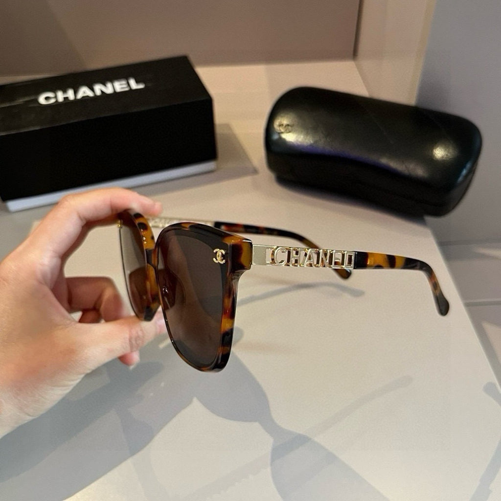 Chanel Oversized Brown Lens Sunglasses for Men & Women - 867050 - detail image 5