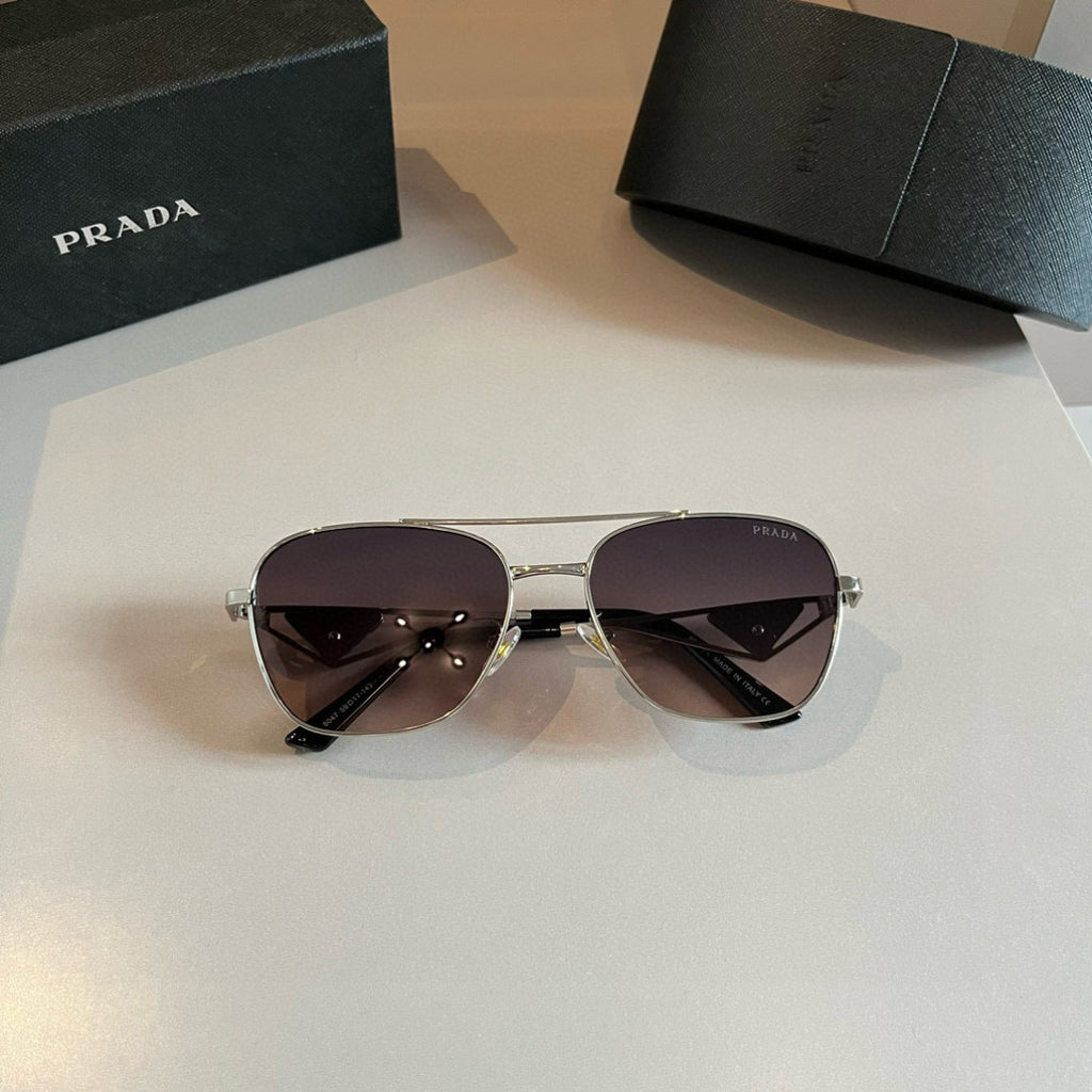 Prada Polarized Fashion Silver Lens Sunglasses for Men - 998133 - detail image 11