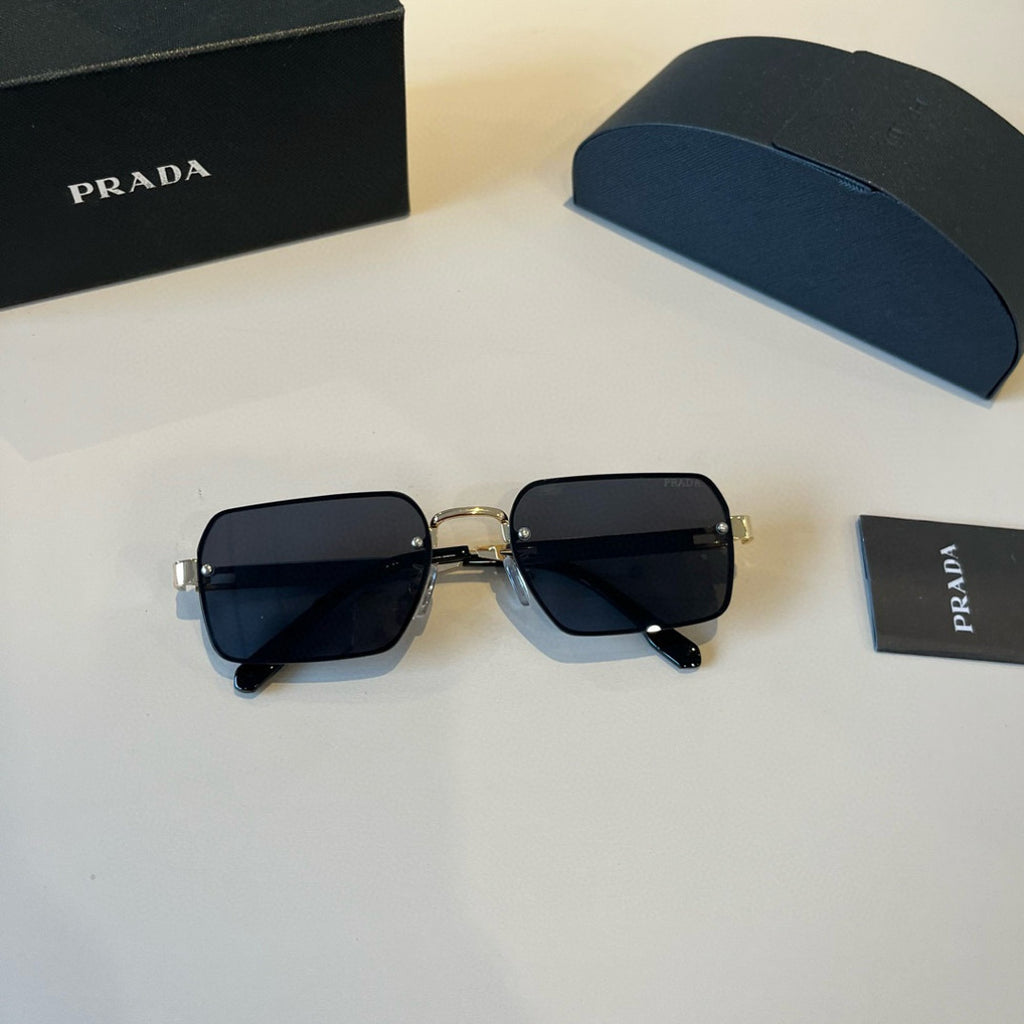 Prada Polarized Fashion Silver Lens Sunglasses for Men - 449414 - detail image 5