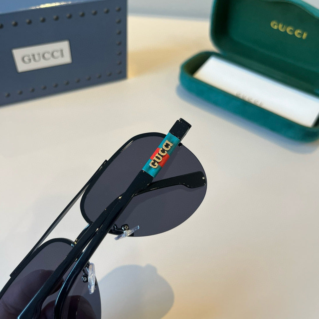 Gucci Polarized Fashion Black Lens Sunglasses for Men - 398317 - detail image 8