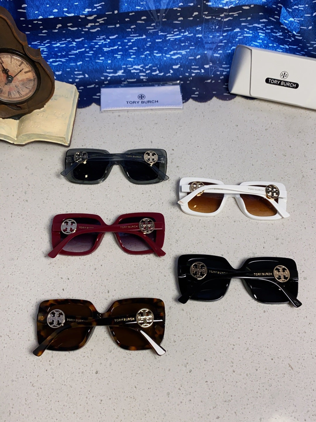 Burberry Square Red Lens Sunglasses for Women - detail image 11