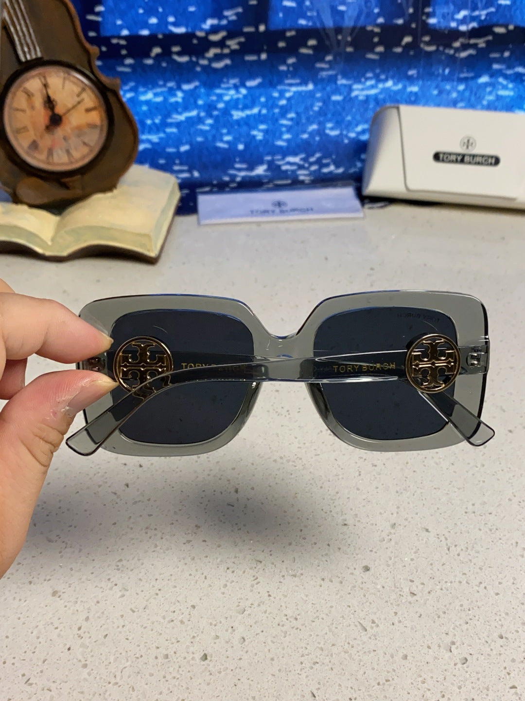 Burberry Square Black Lens Sunglasses for Women - 487423 - detail image 5