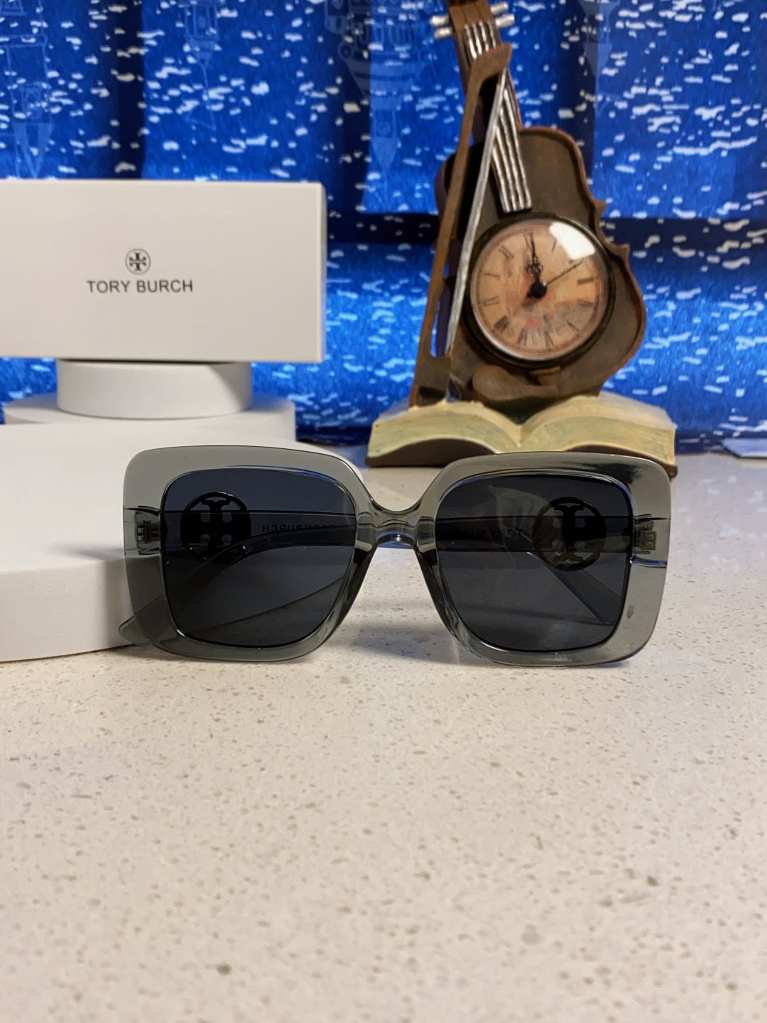 Burberry Square Black Lens Sunglasses for Women - 432506 - detail image 9